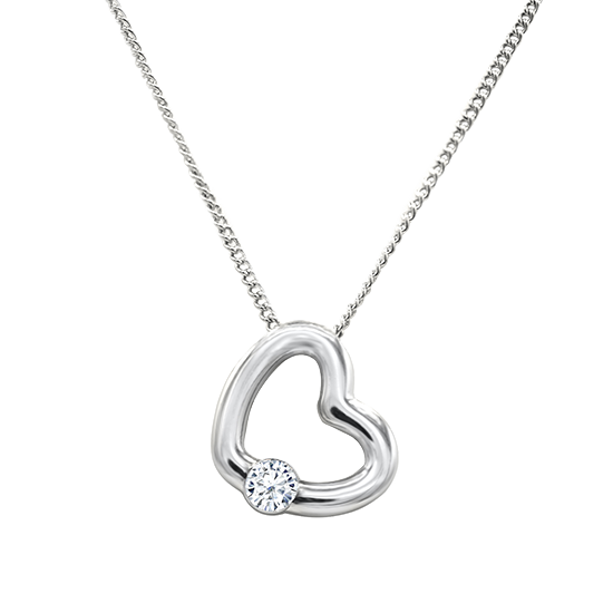 HALEY - 12mm x 15mm Heart Crystal Pendant - 20 Pack Pop Up Display - Hypoallergenic