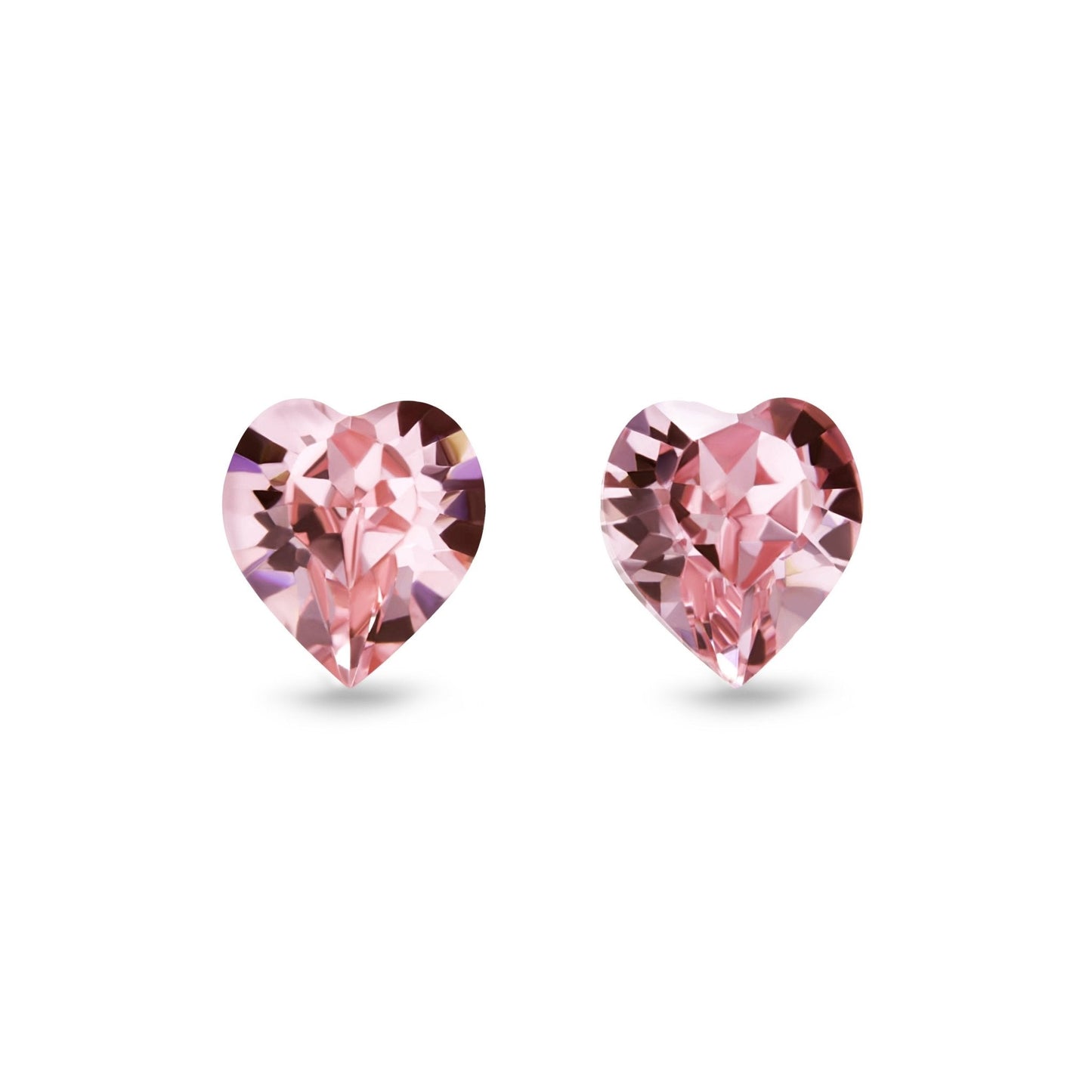 CIELLA - 8mm Heart Crystal Earrings - 20 Pack Pop Up Display - Hypoallergenic - Seona B2B - beauty_salon_wholesale