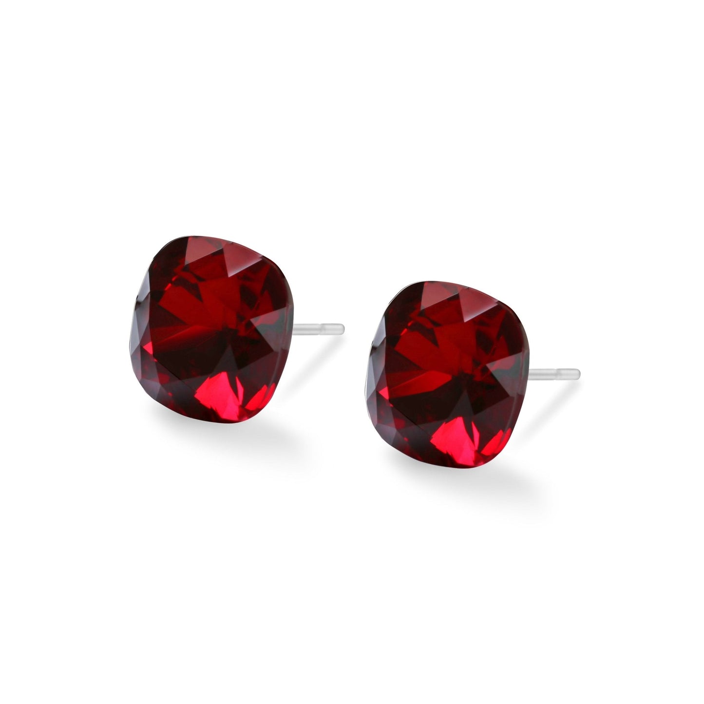 SOPHIA - Pack of 4 - 10mm Cushion Crystal Earrings - Hypoallergenic - Seona B2B - beauty_salon_wholesale