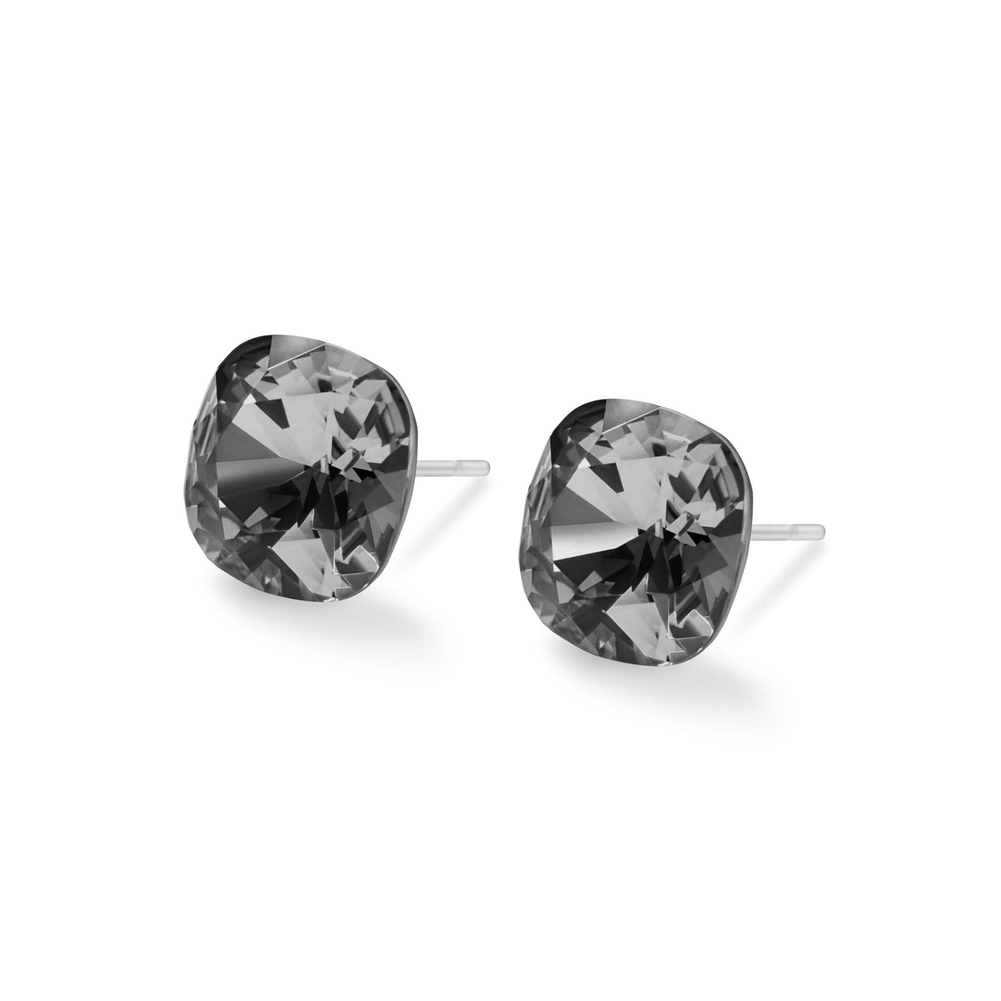 SOPHIA - Pack of 4 - 10mm Cushion Crystal Earrings - Hypoallergenic - Seona B2B - beauty_salon_wholesale