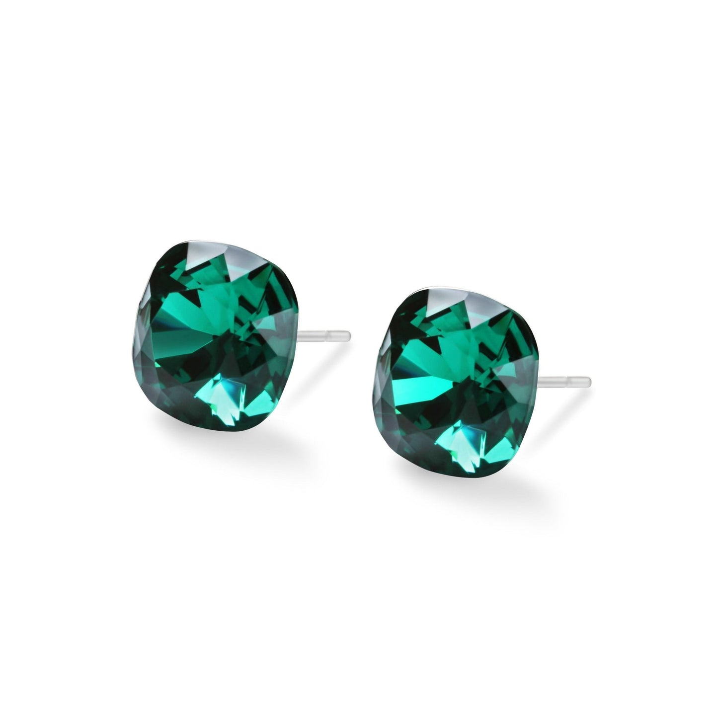 SOPHIA - Pack of 4 - 10mm Cushion Crystal Earrings - Hypoallergenic - Seona B2B - beauty_salon_wholesale