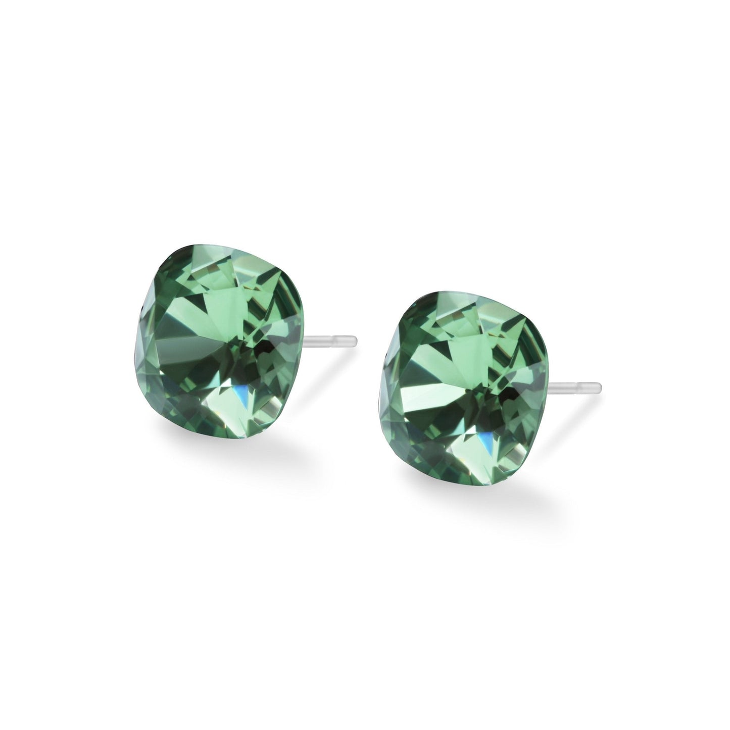 SOPHIA - Pack of 4 - 10mm Cushion Crystal Earrings - Hypoallergenic - Seona B2B - beauty_salon_wholesale