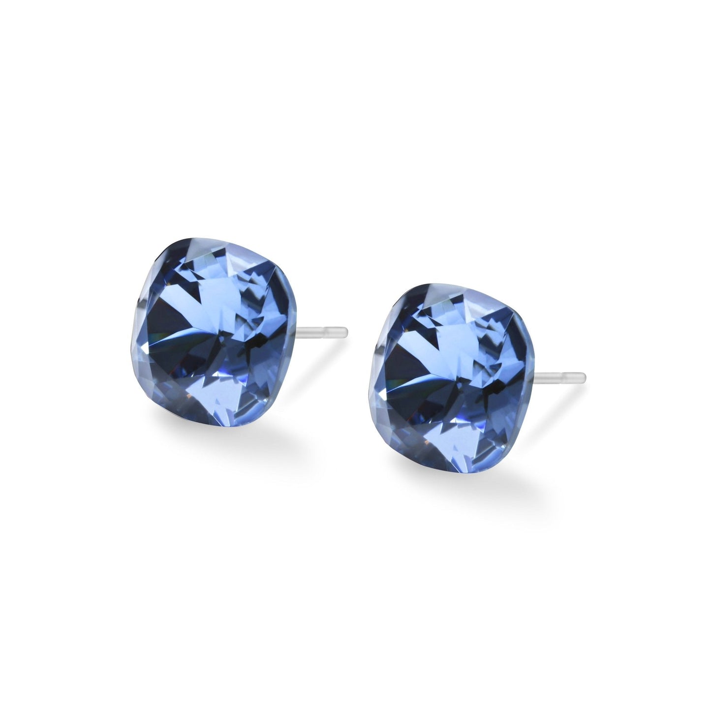 SOPHIA - Pack of 4 - 10mm Cushion Crystal Earrings - Hypoallergenic - Seona B2B - beauty_salon_wholesale
