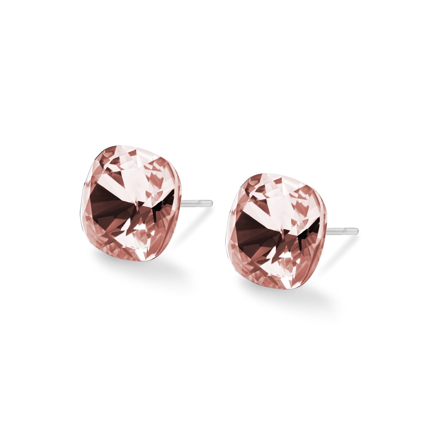 SOPHIA - Pack of 4 - 10mm Cushion Crystal Earrings - Hypoallergenic - Seona B2B - beauty_salon_wholesale