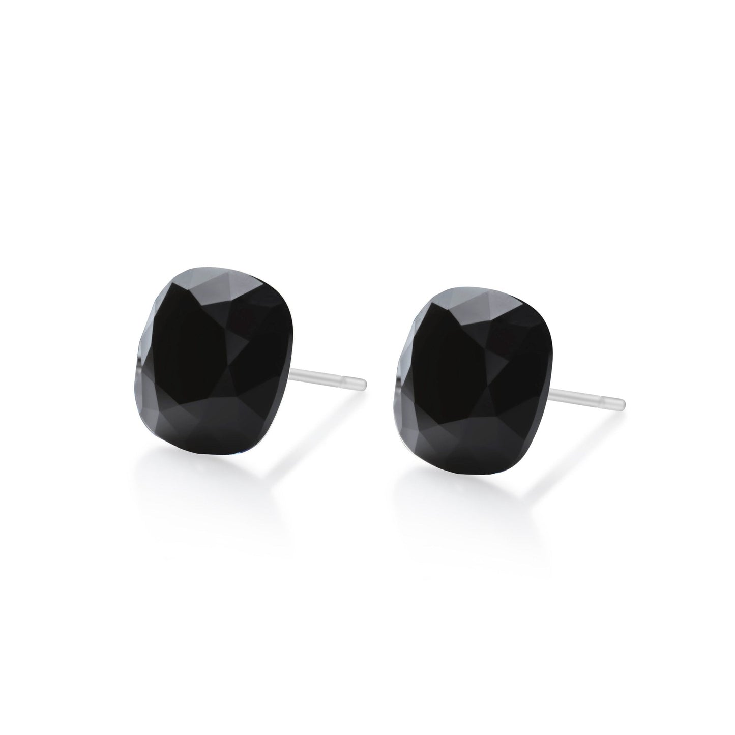 SOPHIA - Pack of 4 - 10mm Cushion Crystal Earrings - Hypoallergenic - Seona B2B - beauty_salon_wholesale