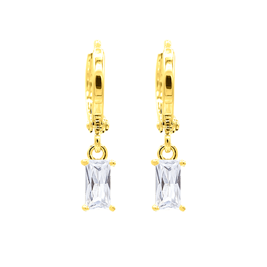 AMARA - Pack of 6 - 3mm x 6mm Drop Huggie Cubic Zirconia Earrings - Hypoallergenic - seona - beauty_salon_wholesale