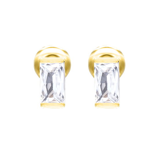 RHEA - 3mm x 5mm Rectangle Cubic Zirconia Earrings - 20 Pack Pop Up Display - Hypoallergenic - seona - beauty_salon_wholesale