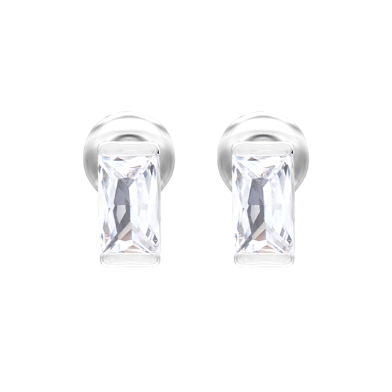 RHEA - 3mm x 5mm Rectangle Cubic Zirconia Earrings - 20 Pack Pop Up Display - Hypoallergenic - seona - beauty_salon_wholesale