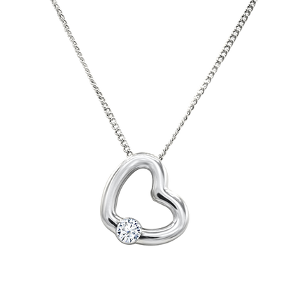 HALEY - 12mm x 15mm Heart Crystal Pendant - 20 Pack Pop Up Display - Hypoallergenic