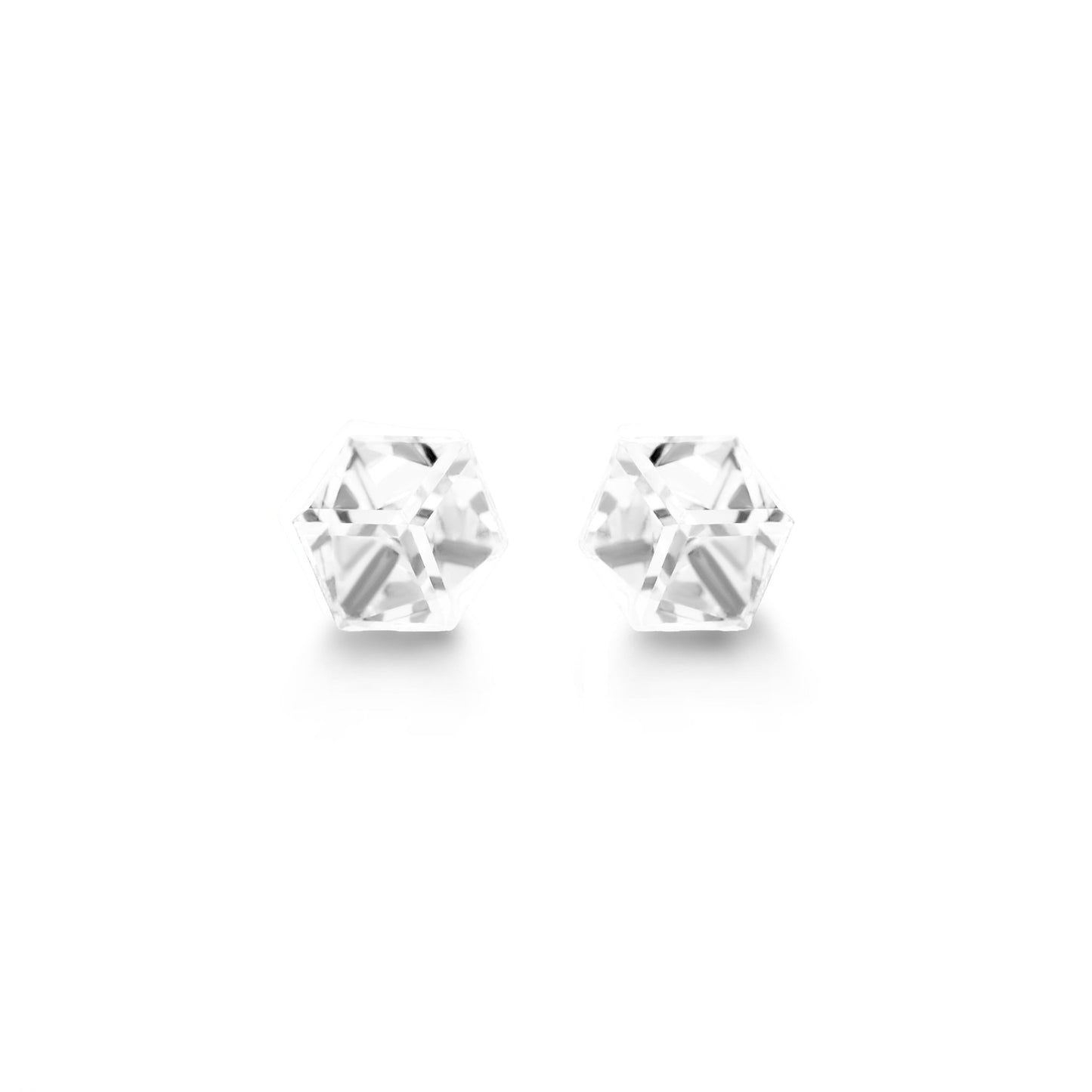 CHLOE - 4mm Cubic Crystal Earrings - 20 Pack Pop Up Display - Hypoallergenic - Seona B2B - beauty_salon_wholesale