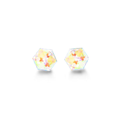 CHLOE - 4mm Cubic Crystal Earrings - 20 Pack Pop Up Display - Hypoallergenic - Seona B2B - beauty_salon_wholesale