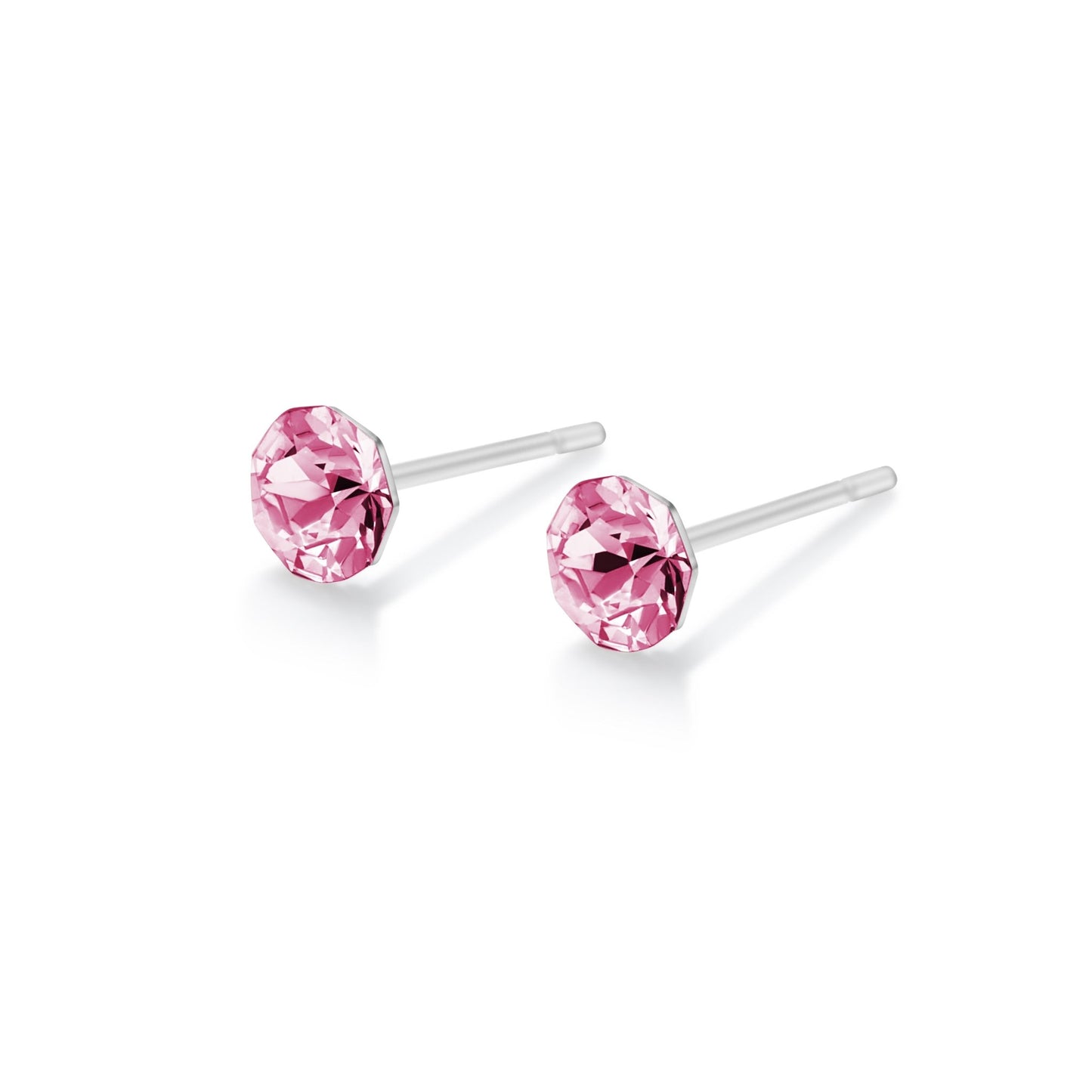 CLARA - Pack of 4 - 4.5mm Xirius Crystal Earrings - Hypoallergenic - Seona B2B - beauty_salon_wholesale