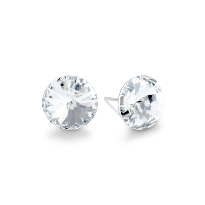 ELLA - 10.7mm Rivoli Crystal Earrings - 20 Pack Pop Up Display - Hypoallergenic - Seona B2B - beauty_salon_wholesale