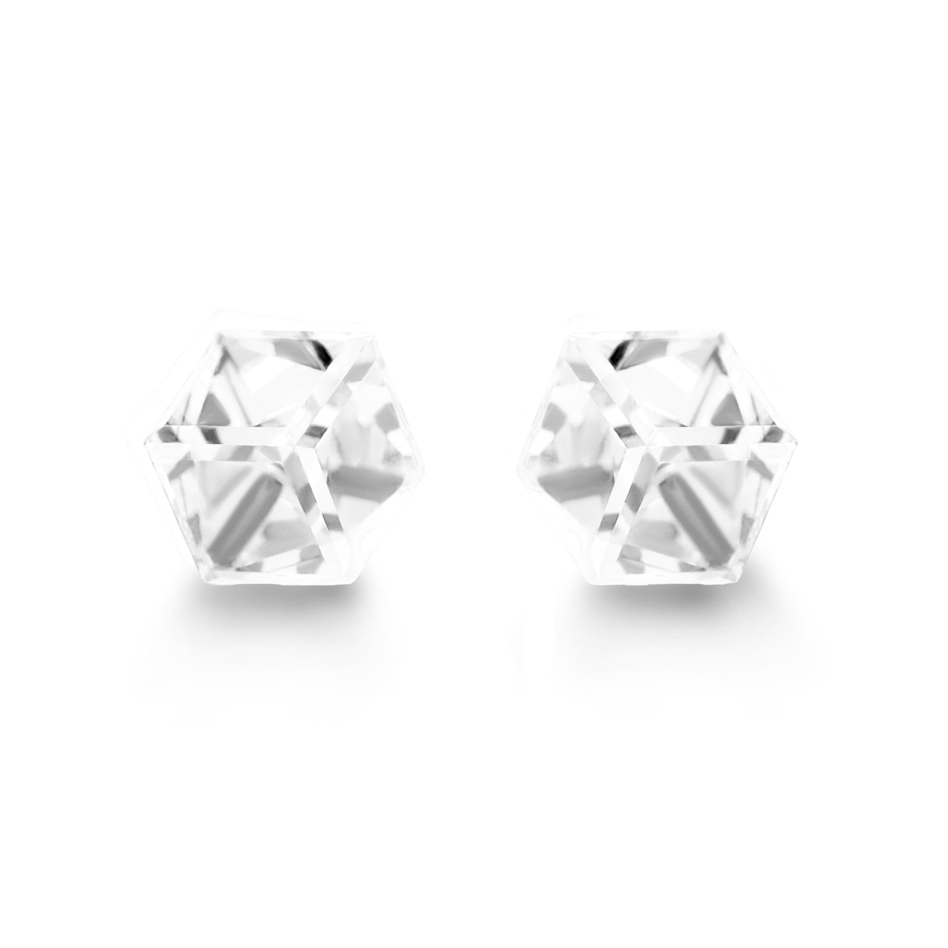 IRIS - 6mm Cubic Crystal Earrings - 20 Pack Pop Up Display - Hypoallergenic - Seona B2B - beauty_salon_wholesale