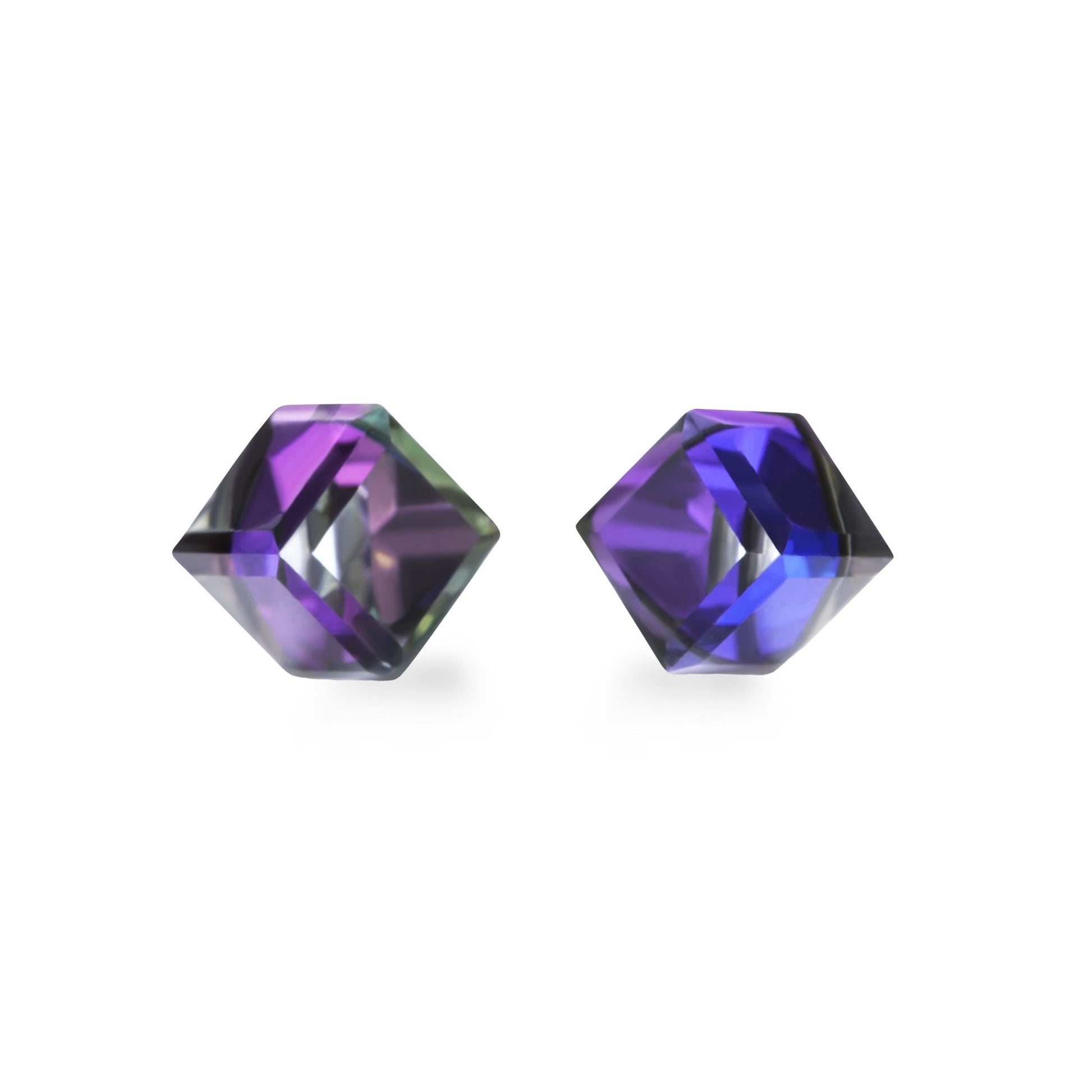 IRIS - Pack of 4 - 6mm Cubic Crystal Earrings - Hypoallergenic - Seona B2B - beauty_salon_wholesale