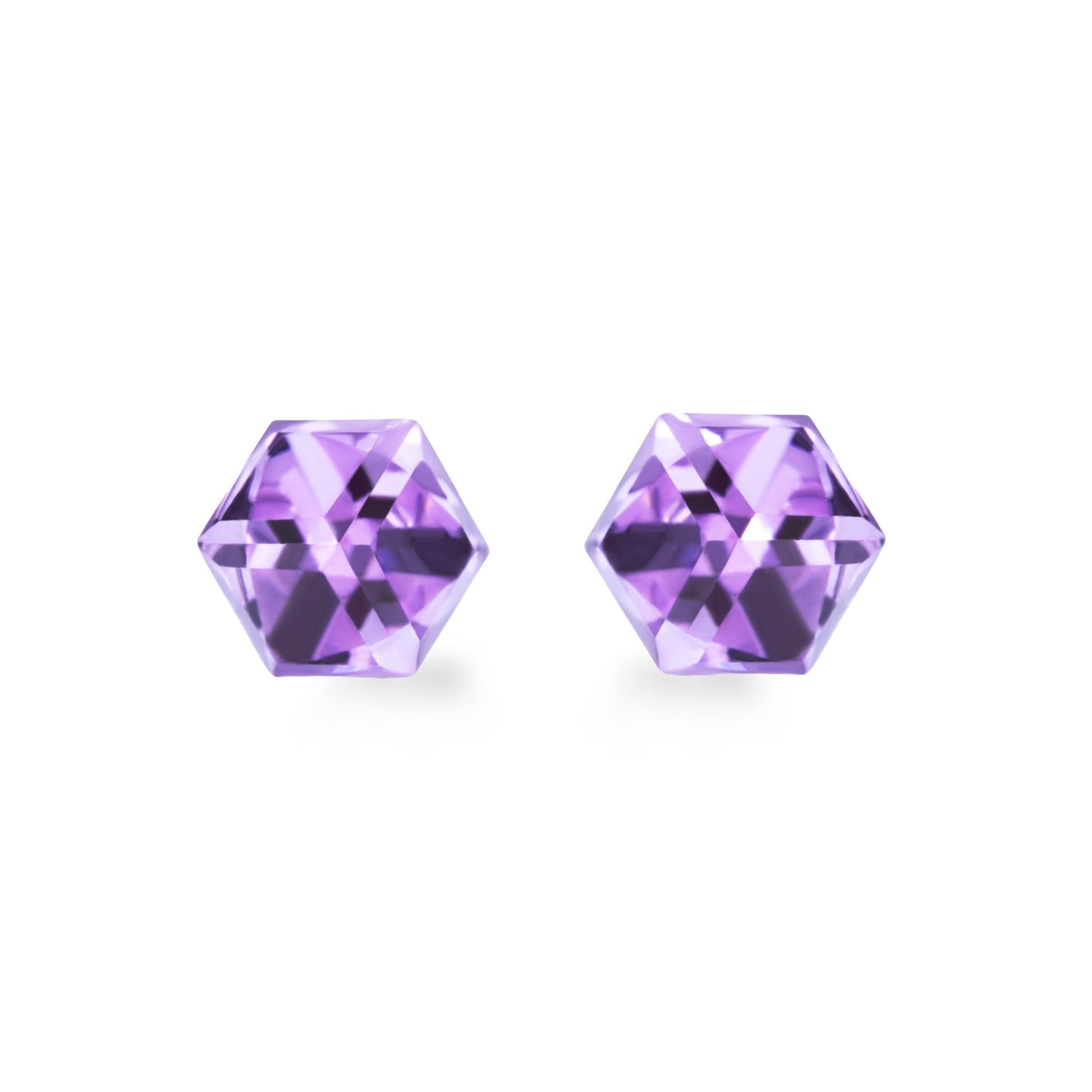 IRIS - Pack of 4 - 6mm Cubic Crystal Earrings - Hypoallergenic - Seona B2B - beauty_salon_wholesale