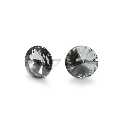 MILA - Pack of 4 - 8.3mm Rivoli Crystal Earrings - Hypoallergenic - Seona B2B - beauty_salon_wholesale